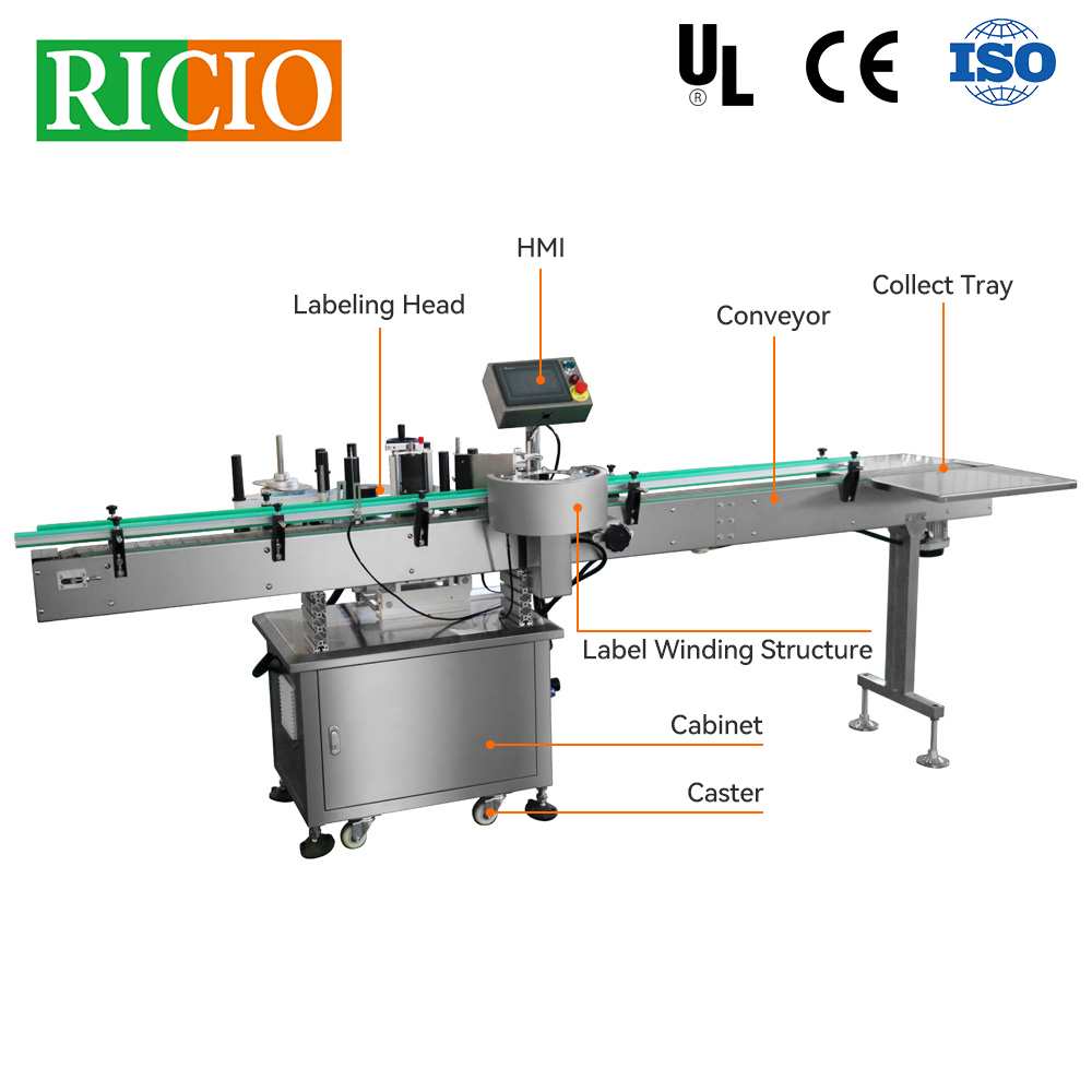 Mini Star Wheel Orientation Self-adhesive Labeling Machine