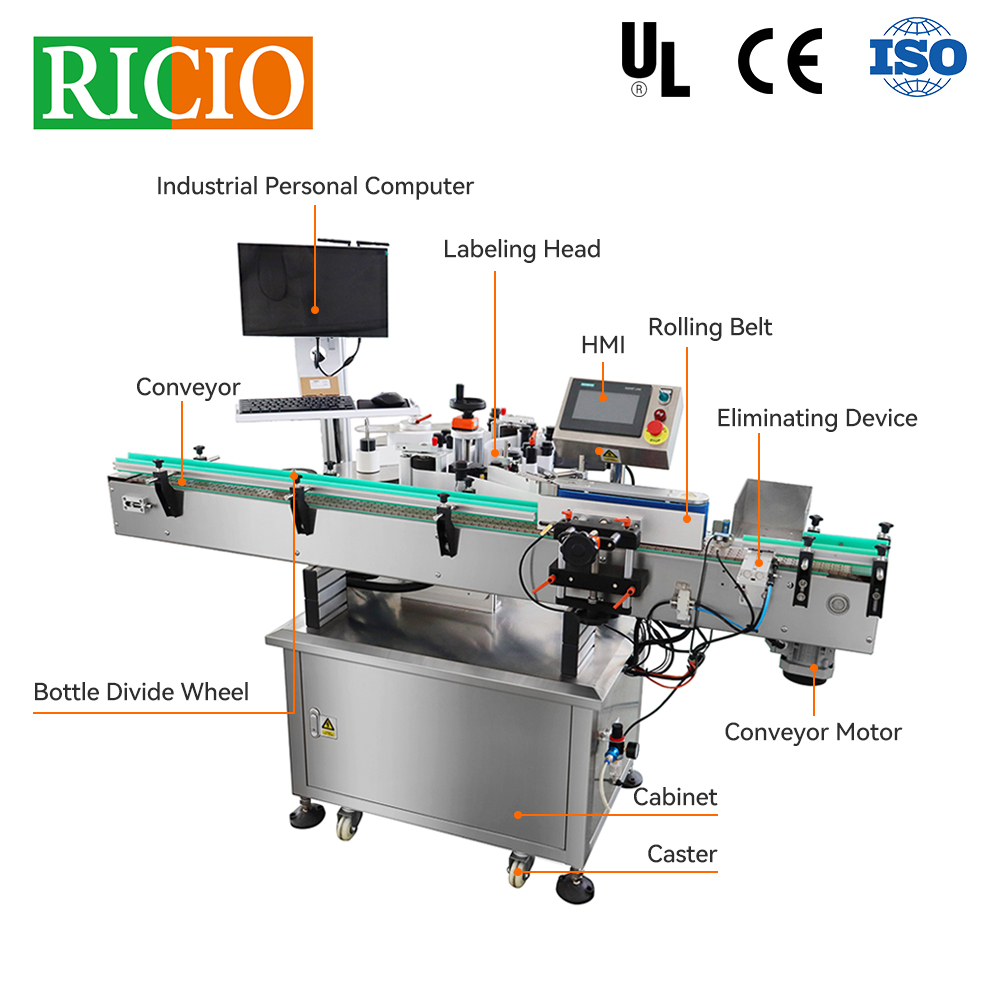 High Speed Vertical Sticker Labeling Machine