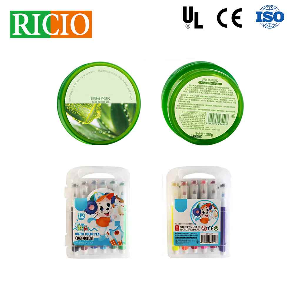 top and bottom labeling machine for cosmetic